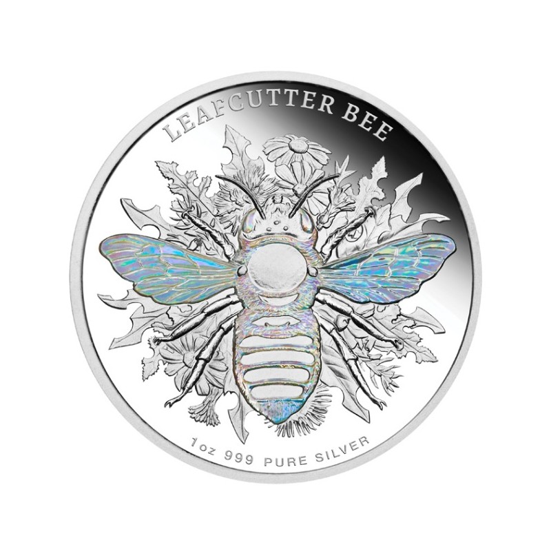 1 oz LEAFCUTTER BEE Native Bees 2026 NIUE PROOF Ag