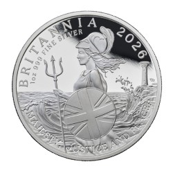 1 oz coin Britannia 2026 PROOF silver coin 2 Pounds .9999Ag