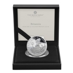 1 oz Britannia 2026 PROOF stříbrná mince 2 Pounds .9999Ag