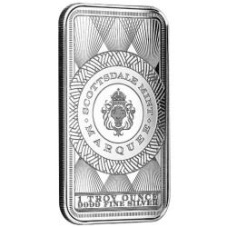 stříbrná cihlička 1 oz Marquee Peacock .9999Ag