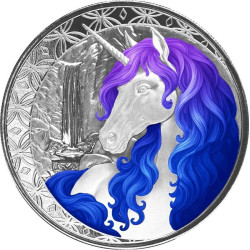 1 oz Unicorn "CELESTRA" $1 Fiji 2025 coloured