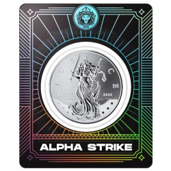 silver coin 1 oz Justice 2025 Alpha strike limited .999Ag
