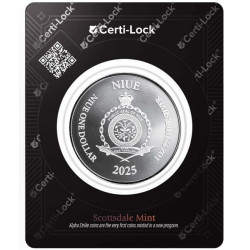 1 oz Justice 2025 BU Alpha strike Limited .999Ag