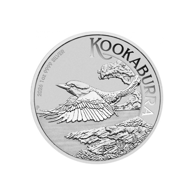 1 oz Australian Kookaburra 2026 BU $1 Ag HM