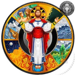 1 oz Jesus the Creator Ježíš Stvořitel SAMOA 2024 kolor Ag
