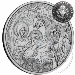 stříbrný round 1 oz BETLÉMSKÉ ZROZENÍ Prooflike .999Ag