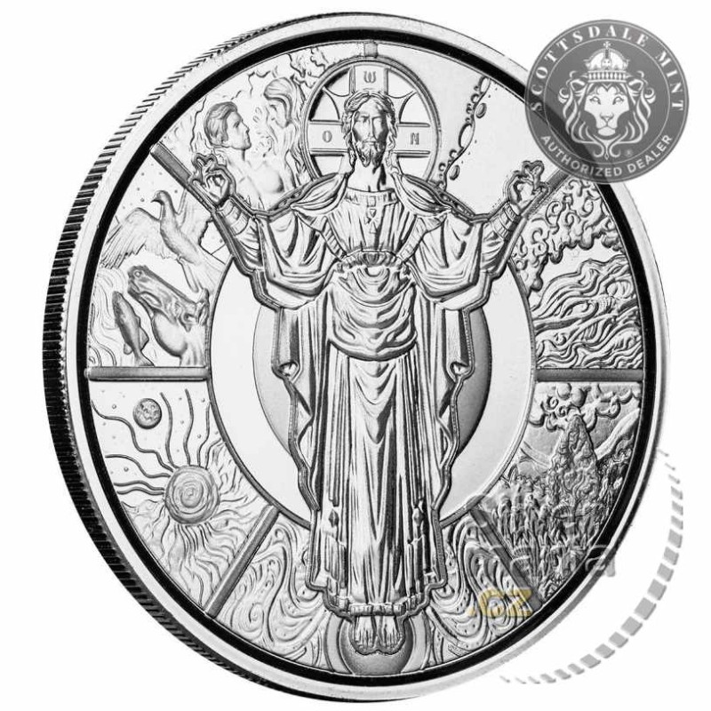 1 oz Jesus the Creator Ježíš Stvořitel SAMOA 2024 PROOF-like .999Ag