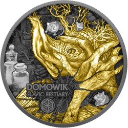 silver 2 oz Slavic Bestiary Domowik Multimetal 1000 Francs Cameroun