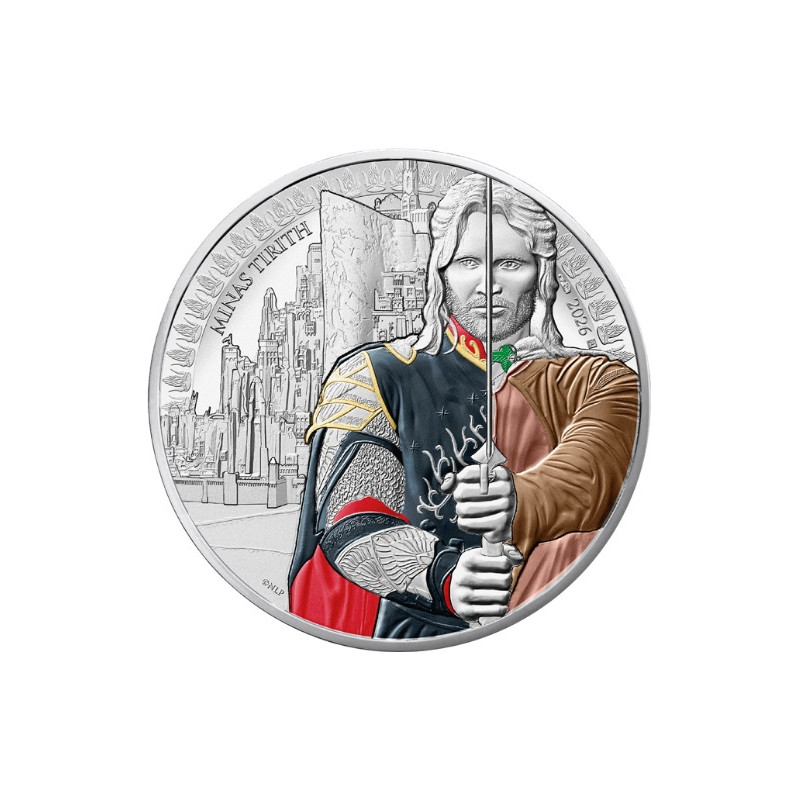 50 EURO Aragorn and Minas Tirith 2026 kolorovaná