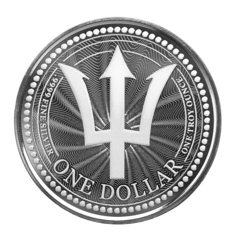 1 oz Trident 2025 BARBADOS BU v kapsli .9999Ag