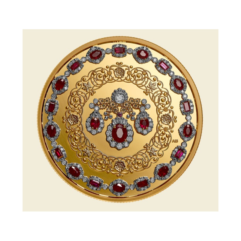 zlatá mince 60,08g The Baring Ruby Necklace - Pocta 100. výročí narození královny Alžběty II.  KANADA 2026 PROOF