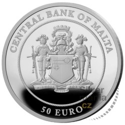 2 oz Malta 50 EURO The Coronation of Charles III. 2023 PROOF