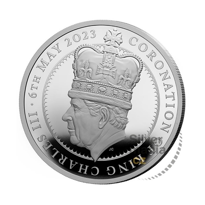 2 oz Malta 50 EURO Korunovace krále Karla III. Joddy Clark 2023 PROOF