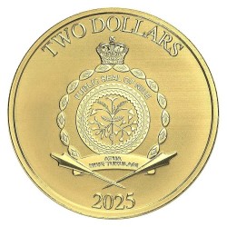 silver 1 oz Scrooge McDuck 2025 Gilded HM