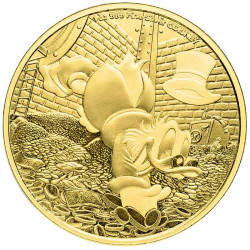 silver 1 oz Scrooge McDuck 2025 Gilded HM