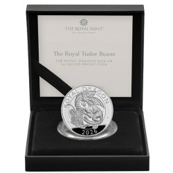 1 oz Tudor Beasts The Royal Dragon 2026 UK 2GBP PROOF