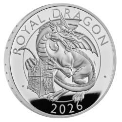 1 oz Tudor Beasts The Royal Dragon 2026 UK 2GBP PROOF