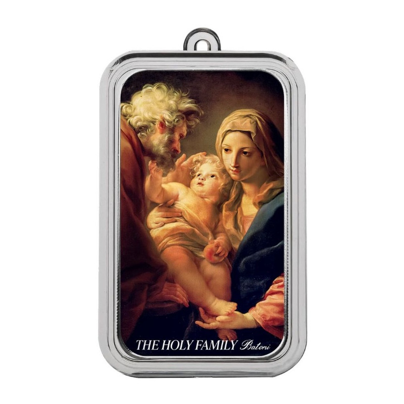 stříbrná cihlička 1 oz The Holy Family - Batoni Scottsdale .999 Ag kolorovaná