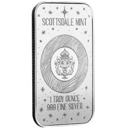 copy of silver bar 1 oz The Holy Family - Batoni Scottsdale coloured .999 Ag