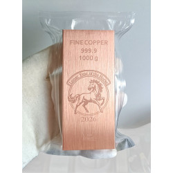 copper bar 1 kg Lunar Year of the Horse 2026 HER MAJESTY