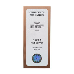 copper bar 1 kg Lunar Year of the Horse 2026 HER MAJESTY