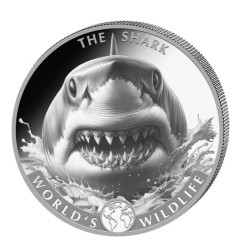 1 oz World´s wildlife Žralok /Shark/ 2026 Congo BU
