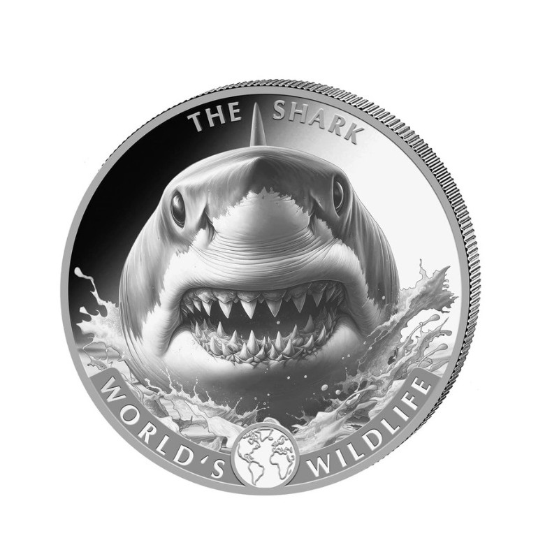 1 oz World´s wildlife Žralok /Shark/ 2026 Congo BU