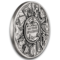 2 oz 100 let vědy NIUE 2026 Antik UHR