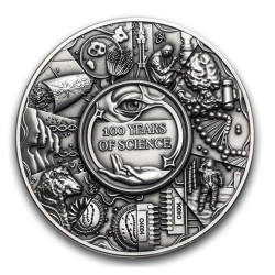 2 oz 100 let vědy NIUE 2026 Antik UHR