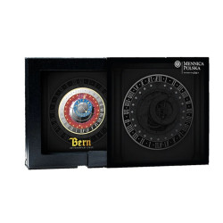1 oz Bern Astronomické hodiny - City Clocks 2026 Malta 5€ PROOF color Ag