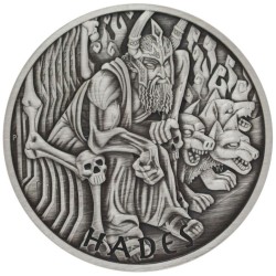 1 oz Bohové Olympu Hades 2021 Perth Mint Antique