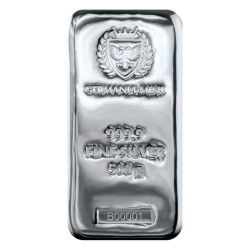 stříbrný slitek 500g Germania Mint .9999 Ag