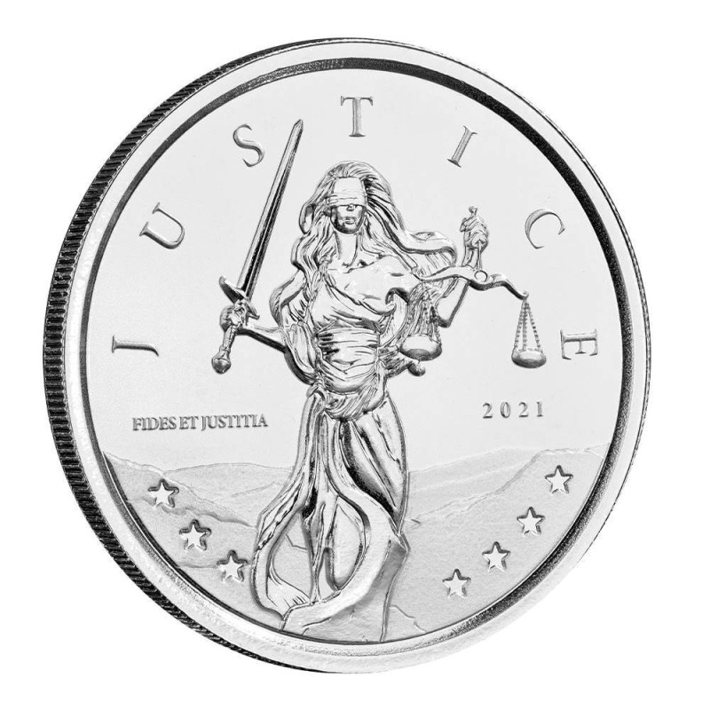 1 oz Justice 2021 BU v kapsli Ag HM spot