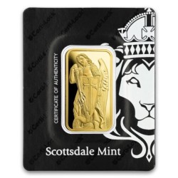 gold bar 1 oz Angel Michael PAMP Scottsdale Mint .9999 Au