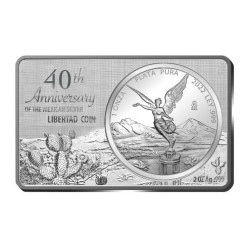 3 oz Libertad set 40. výročí 2oz cihlička + 1 oz mince 2022 Na dotaz