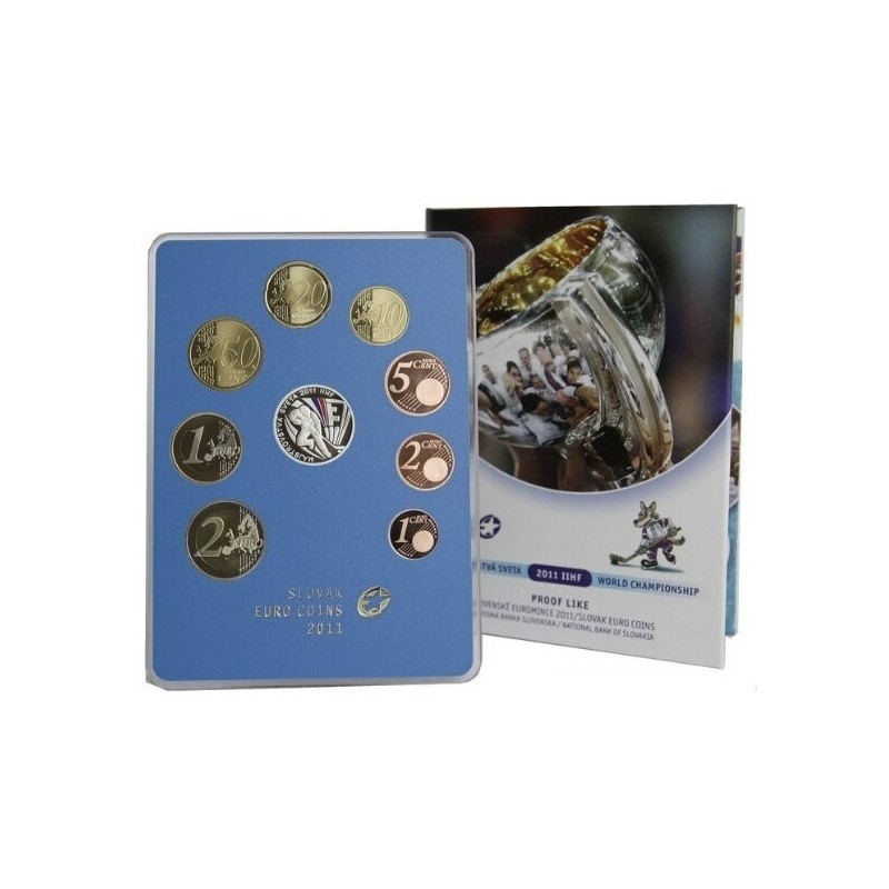 Slovak Euro coin set World Championship 2011 IIHF PROOF