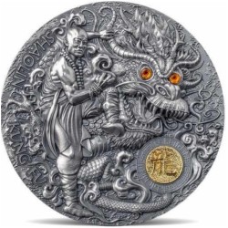 2 oz 5$ Shaolin Kung Fu Dragon 2022 (4.)