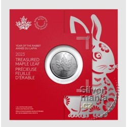 1 oz Maple leaf 2023 Special v blistru - Rabbit Rok králíka 2023 (in memoriam)