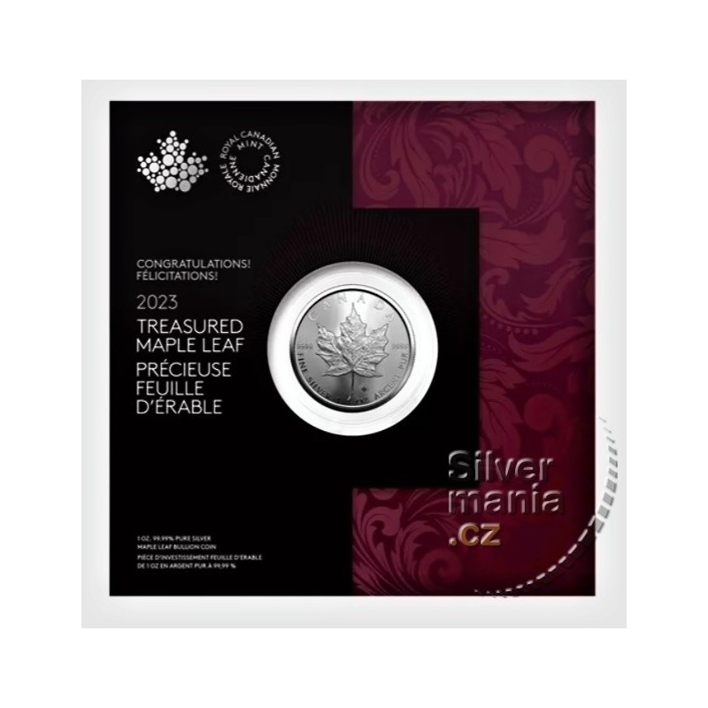 1 oz Maple leaf 2023 Special edition in blister (in memoriam)