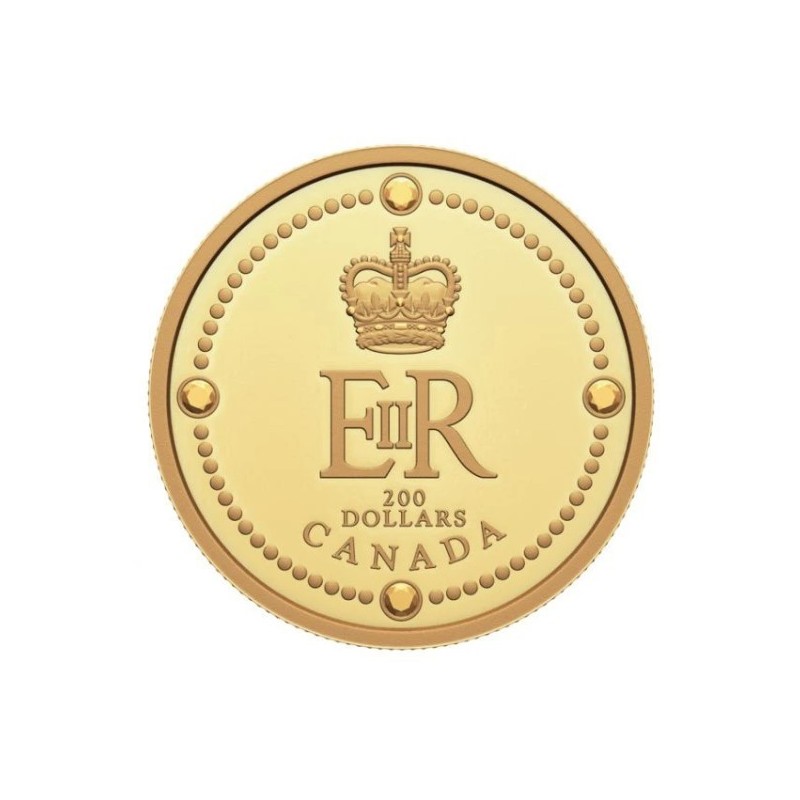 gold coin 1 oz Queen Elizabeth II Royal Monogram 2022 PROOF .9999 Au