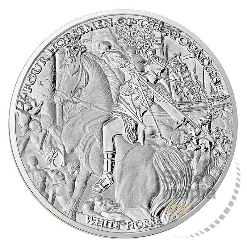 1 oz White Horse Four Horsemen of the Apocalypse 2023 s certifikátem
