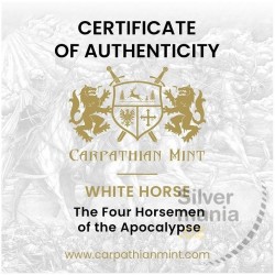 1 oz White Horse Four Horsemen of the Apocalypse 2023 s certifikátem