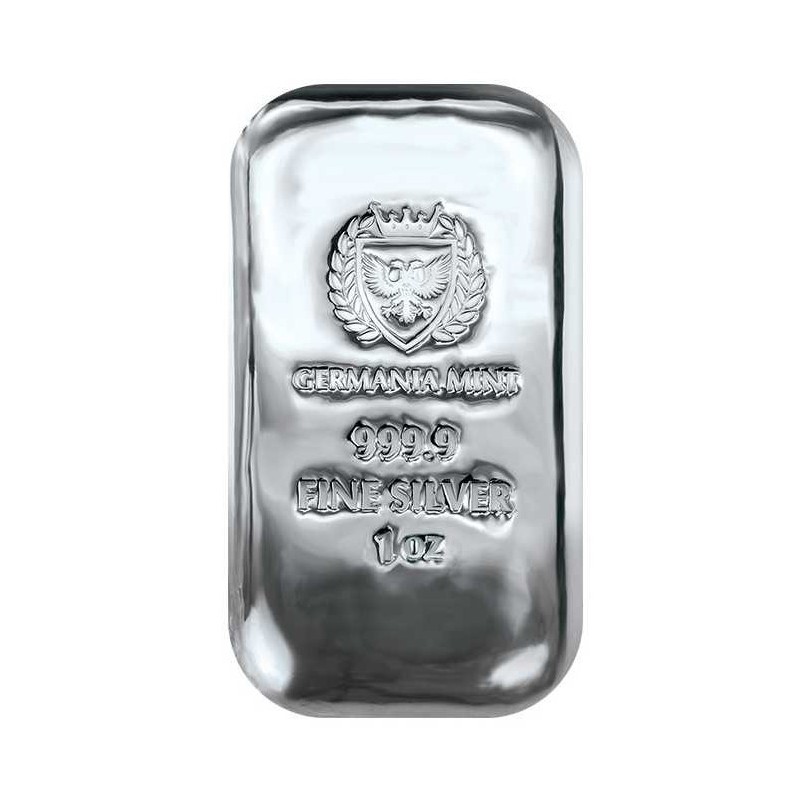 stříbrný slitek 1 oz Germania Mint .9999 Ag
