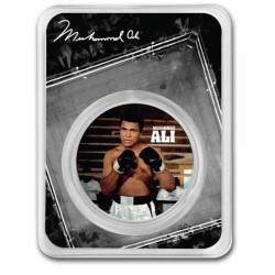 1 oz Muhammad Ali NIUE 2023 BU colored