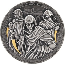 2 oz 5$ Sicarii - Assassins 2023 gilded