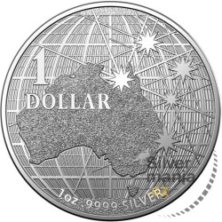 1 oz Southern Sky 2021 $1 Australia .9999Ag
