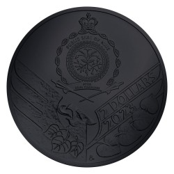 silver coin 1 oz Czech Lion 2023 BU Black Platinum CZ Flag