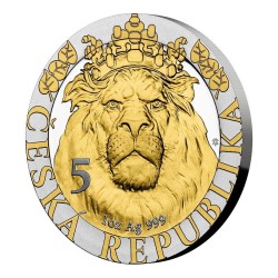 1 oz Český lev VÝROČÍ 2022 PROOF zlacená číslovaná HM
