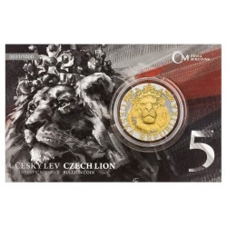 1 oz Czech Lion Anniversary 2022 PROOF gilded numbered