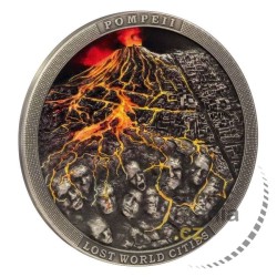 2 oz Lost World Cities Pompeii 2023 High Relief + Antique (3.)